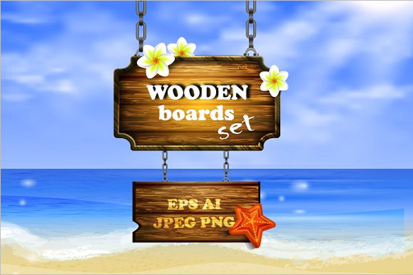 Best Vector Wooden Board Template