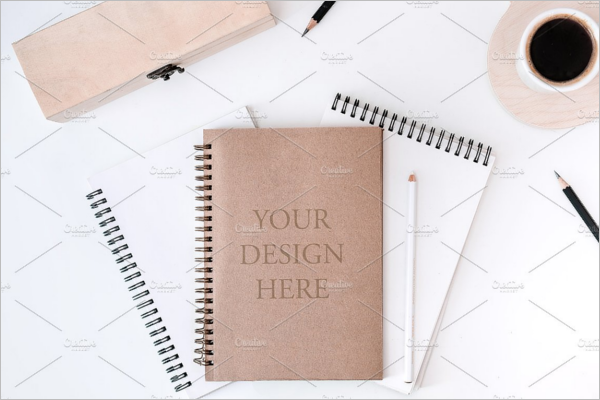 BlankÂ Notepad Mockup Design