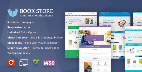 Book Store WordPress WooCommerce Template