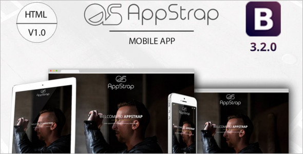 Bootstrap Mobile App Landing Pag