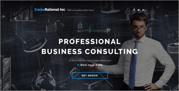 Business Consulting Landing Page Template
