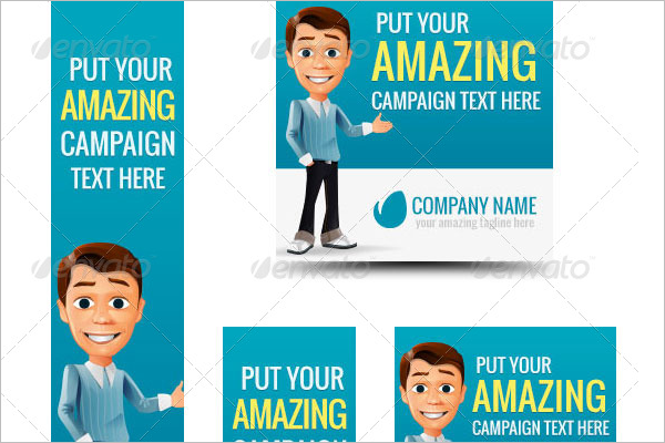 Cartoon Banner Business Template