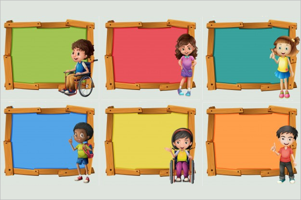 Cartoon Children Banner Template