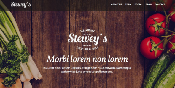 Catering Meals WordPress Theme