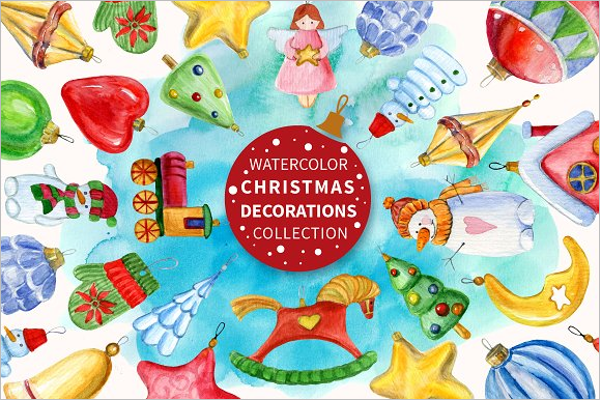 Christmas Decorations Set Design