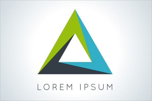 Company Triangular Logo Template