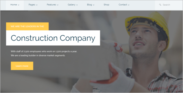 Construction Design WordPress Design