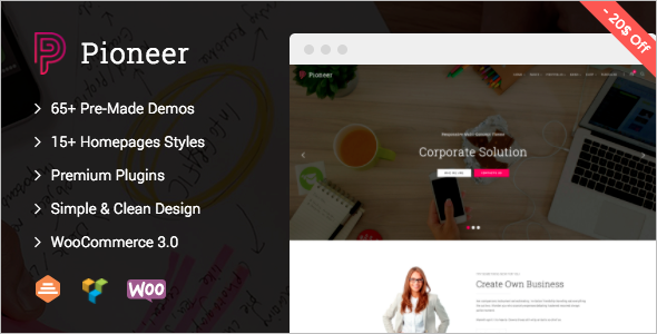 Corporate PHP WordPress Theme