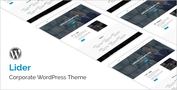 Corporate landing Page WordPress Theme