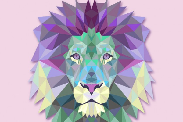 Creative Geometric Triangle Template