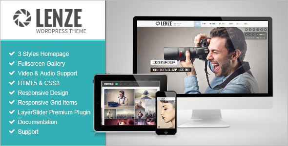 Creative Grid Style WordPress Template