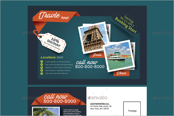 Creative Travel Postcard Template