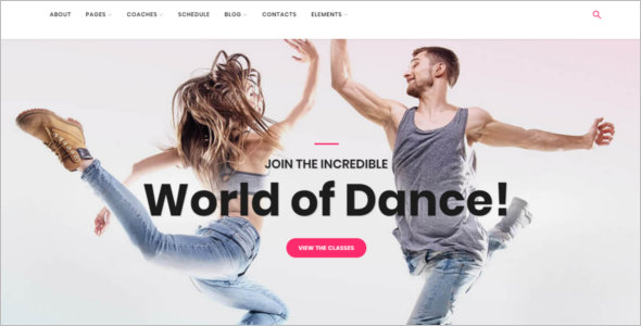 Dance School WordPress Template