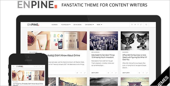 Elegant Grid Style WordPress Template