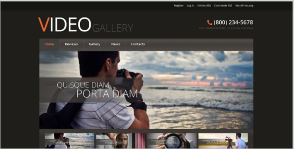 Elegant multimedia wordPress theme