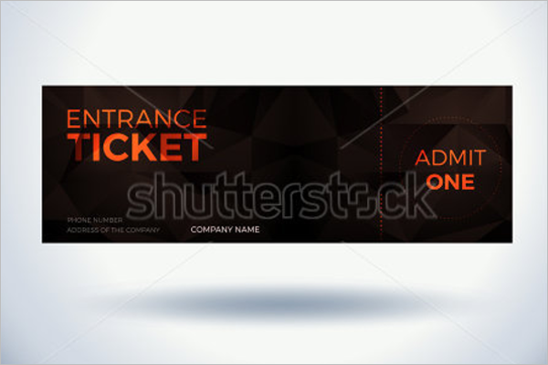 Entrance Ticket Template