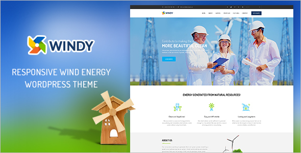 Environmental Corporate WordPress Theme