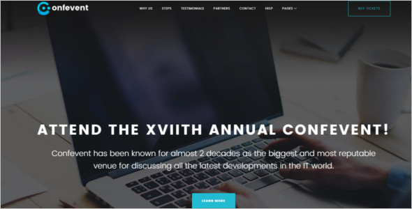 Event Landing Page WordPress Theme