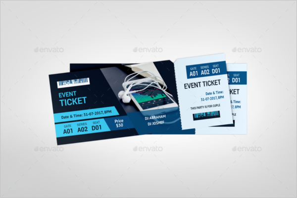 Event PSD Ticket Template