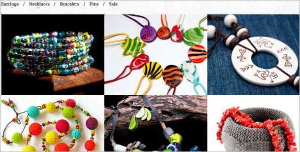 Exquisite Handmade Jewelry VirtueMart Theme