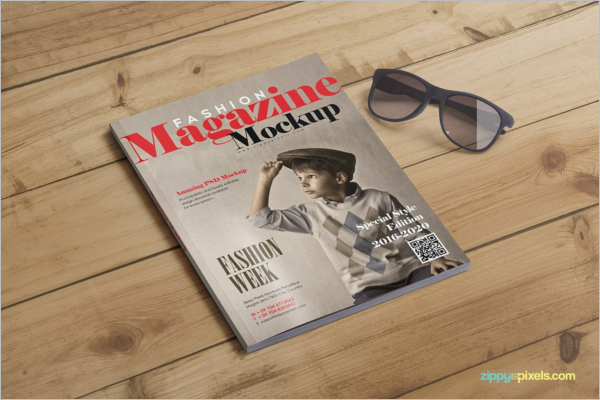 Fashion Magazine Mockup Design