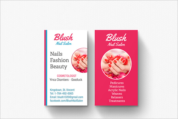 Fashion Beauty Business Card Template