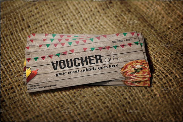 Fast food Gift Voucher Template