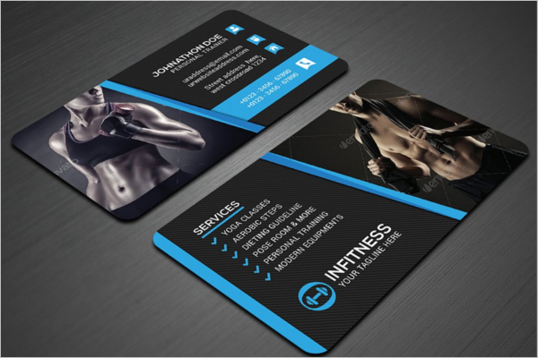 Fitness Center Business Card Template