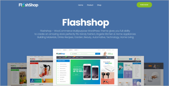 Flashshop landing Page WordPress Template