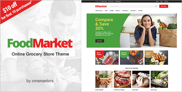 Food MarketÂ WordPress Theme