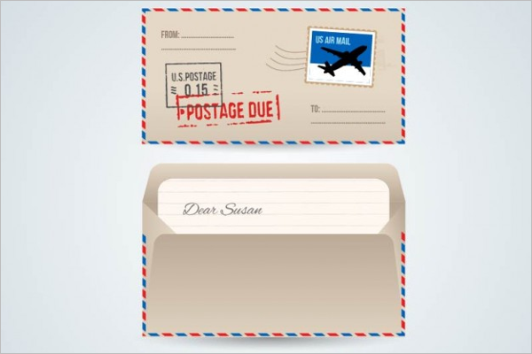 Free Airmail EnvelopeÂ Vector