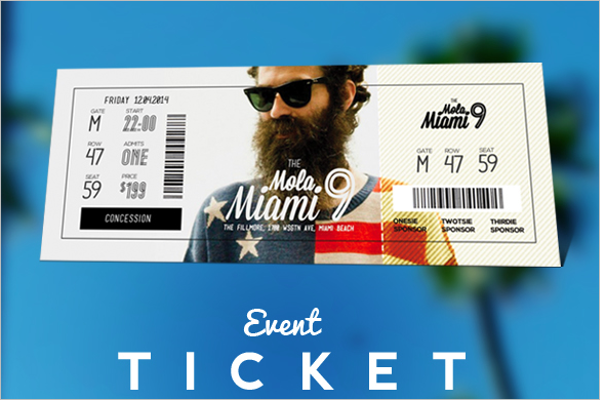 Free Event Ticket Template