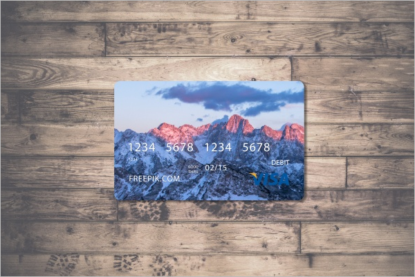 Free PSD Credit Card Mockup Design
