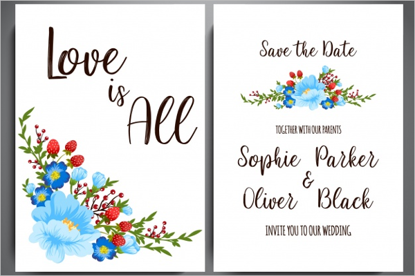 Free Wedding Postcard Design