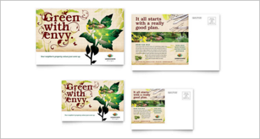 Gardening Postcard Template