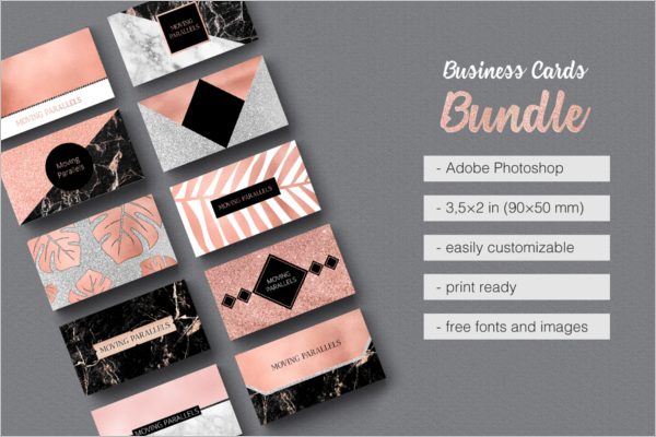 Glitter Business Card Templates