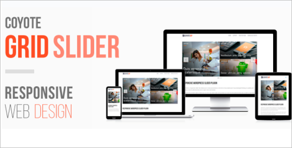 Grid Slider Design WordPress Theme
