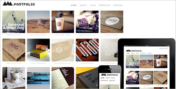 Grid Style WordPress Design Template