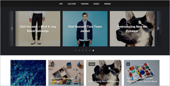 Grid Style WordPress Theme Model