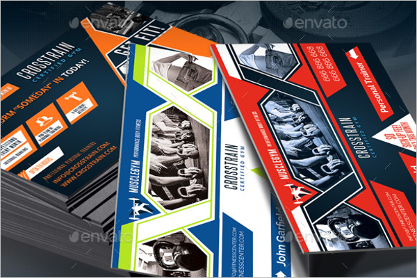 Gym Trainer Business Card Template