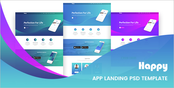 HTML5 Landing Page PSD Template