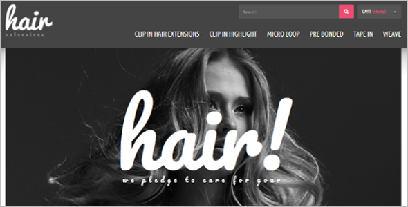 Hair Extensions Salon PrestaShop Theme