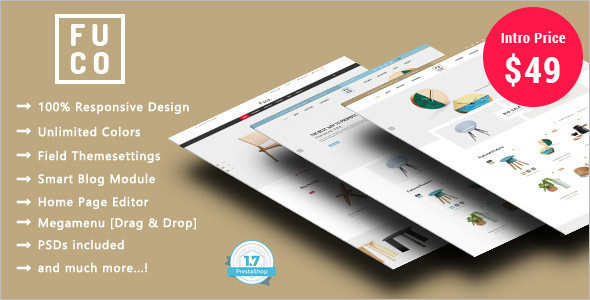 Handmade Furniture Prestashop Theme