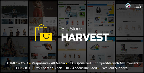 Harvest Multipurpose Prestashop Theme