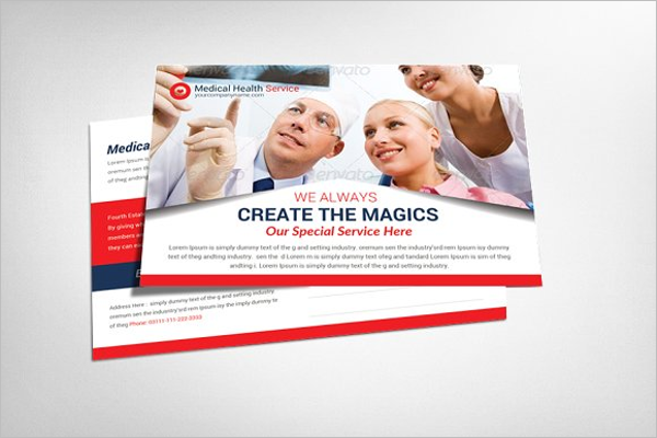 Health Service Postcard Design