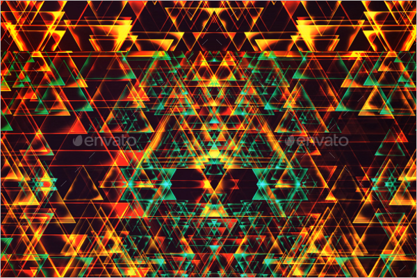 High Resolution Geometric Triangle Template
