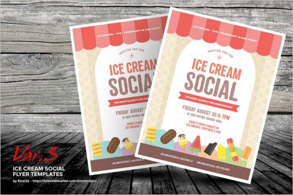 Ice Cream Social Template