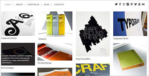 Masonry Grid Style WordPress Theme