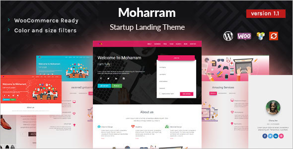 Material Design Startup WordPress Theme