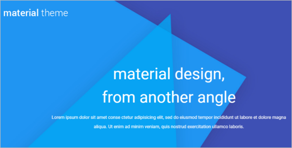 Material Design WordPress Theme